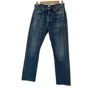 Jean Atelier Jeans Womens Size 26 High‎ Rise Straight Button Fly Rare Sides Zip